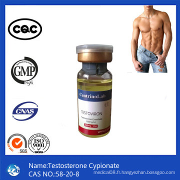 Injection terminée 250mg / 10ml Bodybuilding liquide Cypionate de testostérone